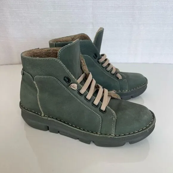 On Foot 29001 High Top Green  Sneaker in Kaki Khaki. US Size 39 - Picture 4 of 8
